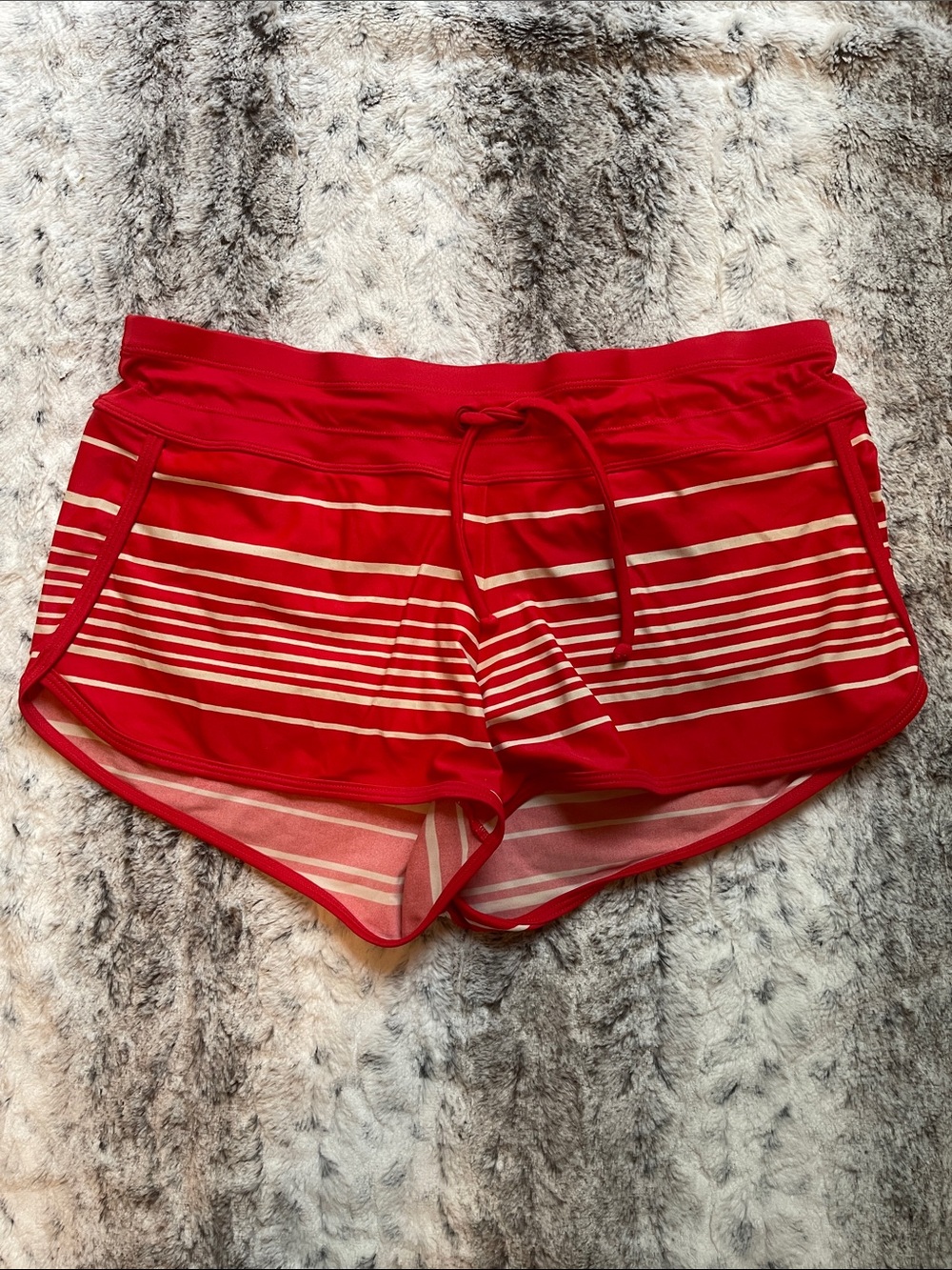 Athleta Red Striped Women's Swim Bottoms — Size M